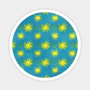 Shining Suns on Blue Felt (MD23SPR014) Magnet